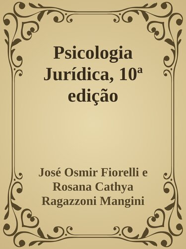 Psicologia Jurídica, 10ª edição