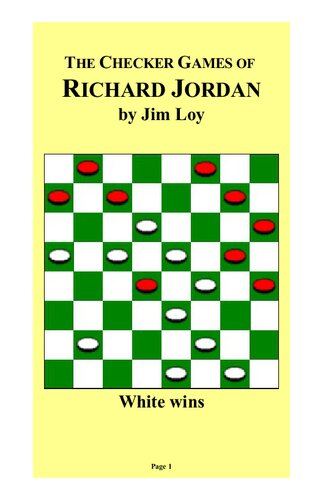 The Checker Games of Richard Jordan