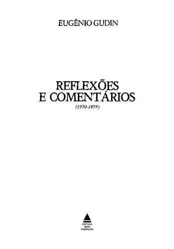 Reflexões e Comentários (1970-1978)