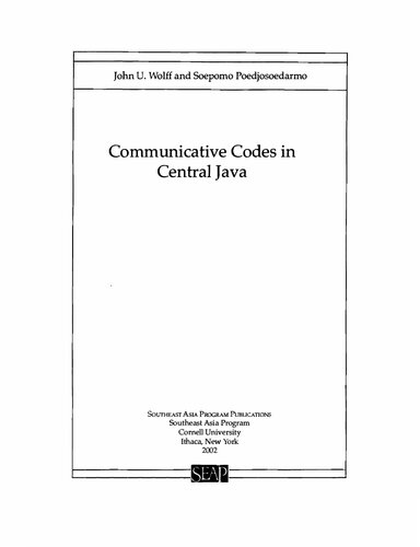 Communicative codes in Central Java