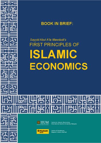 Book in Brief: Sayyid Abul A'la Mawdudi's First Principles of Islamic Economics