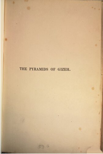 Operations carried on at the pyramids at Gizeh in 1837: With an account of a voyage into Upper Egypt