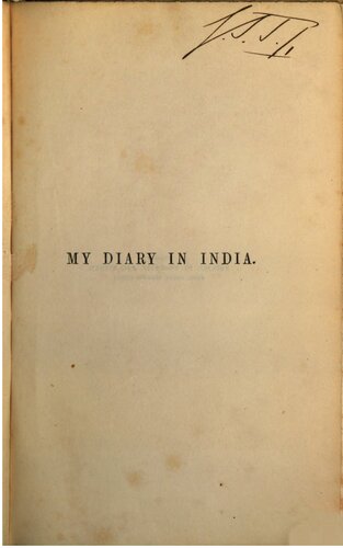 My Diary  in India, in the Year 1858-9