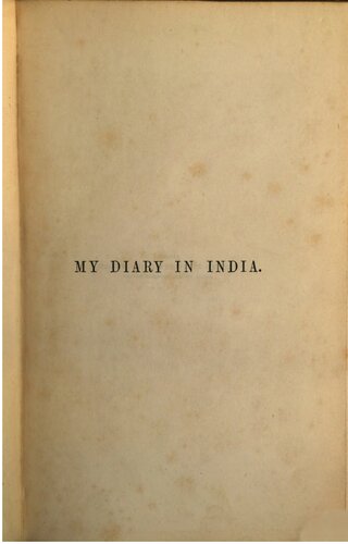 My Diary  in India, in the Year 1858-9