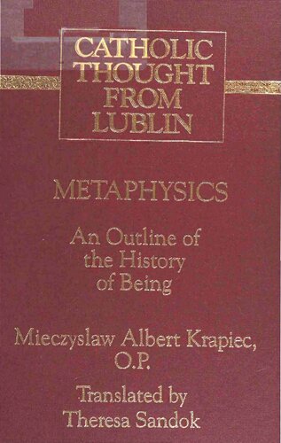 Metaphysics: An Outline of the History of Being