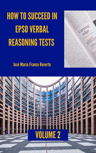 How to succeed in EPSO verbal reasoning tests, volume 2