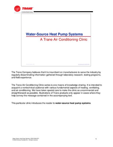 Water-Source Heat Pump Systems