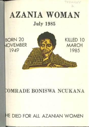 Azania Woman: Comrade Boniswa Ncukana
