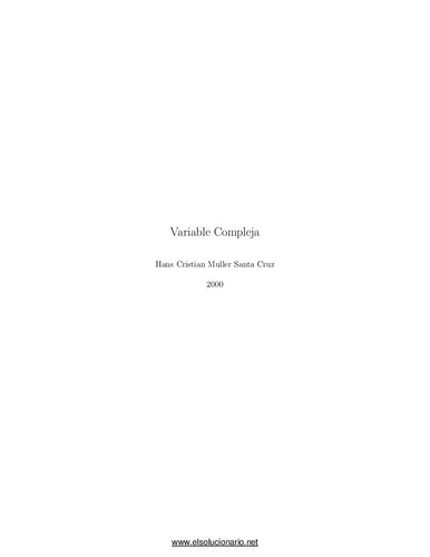 Variable Compleja