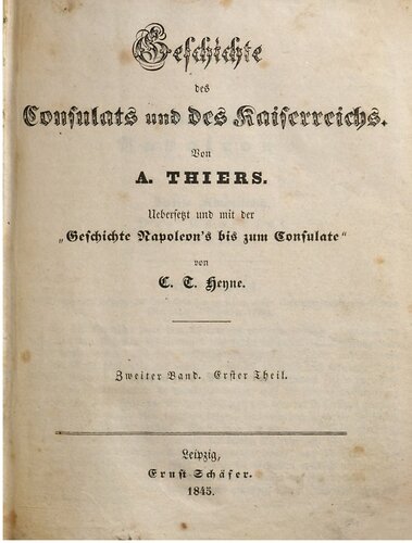 Geschichte des Consulats und Kaiserreichs ; mit der 