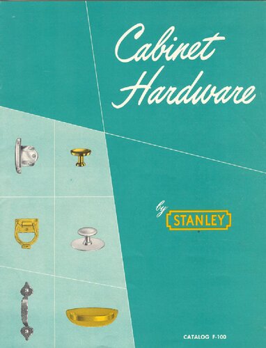 Stanley Cabinet Hardware: Catalog F-100