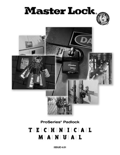 MasterLock Pro Series Padlock Technical Manual - v4.01