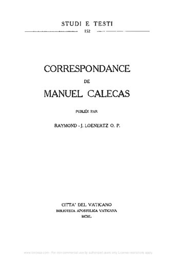 Correspondance