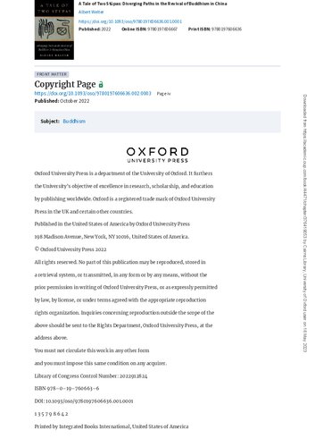 A Tale of Two Stūpas: Diverging Paths in the Revival of Buddhism in China