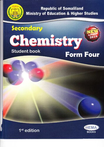 Secondary Chemistry. Student book. Form Four
