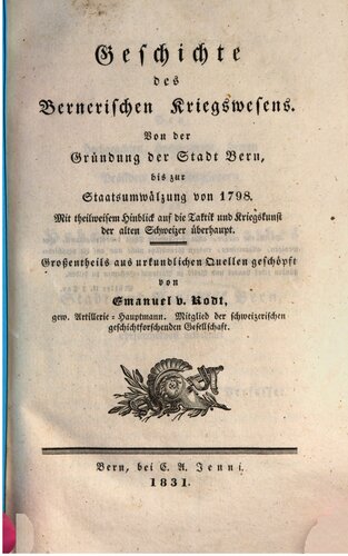 Von der Gründung der Stadt bis zum ewigen Frieden mit Frankreich. 1191 bis 1516