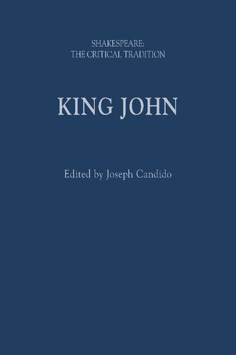 King John: Shakespeare: The Critical Tradition
