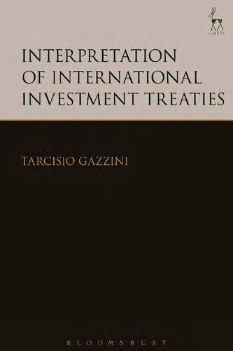 Interpretation of International Investment Treaties