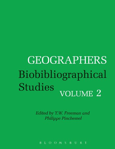Geographers Biobibliographical Studies Volume 2