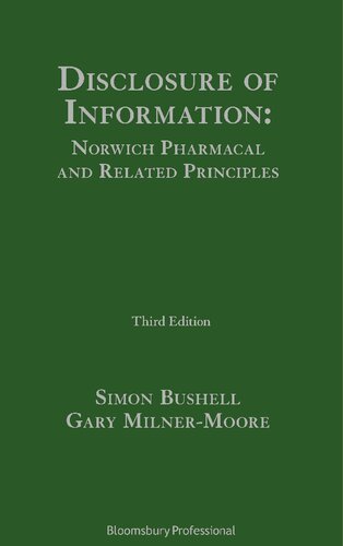Disclosure of Information Norwich Pharmacal and Related Principles