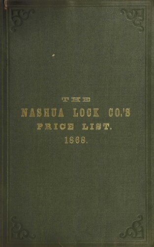 Illustrated Catalogue and Price List of the Nashua Lock Company