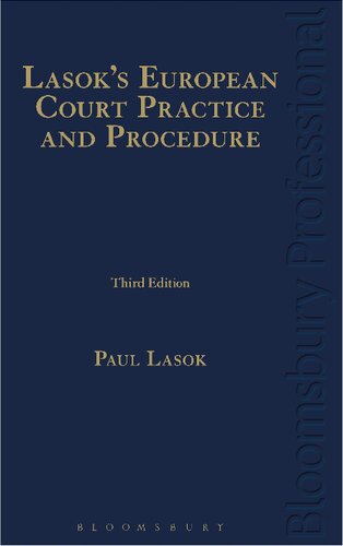 Lasok’s European Court Practice and Procedure