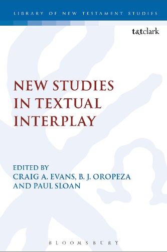 New Studies in Textual Interplay