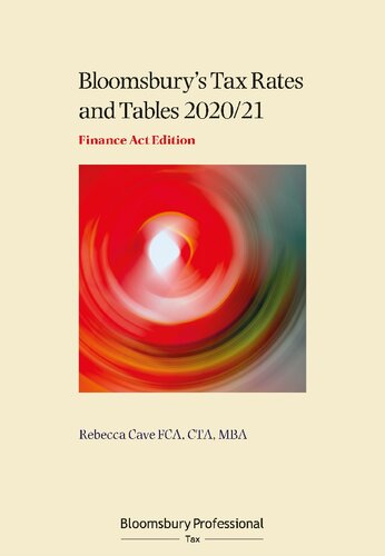 Bloomsbury’s Tax Rates and Tables 2020/21: Finance Act Edition