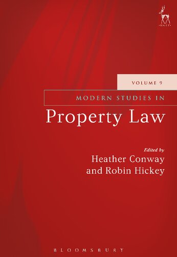 Modern Studies in Property Law: Volume 9