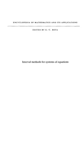 Interval methods for systems of equations