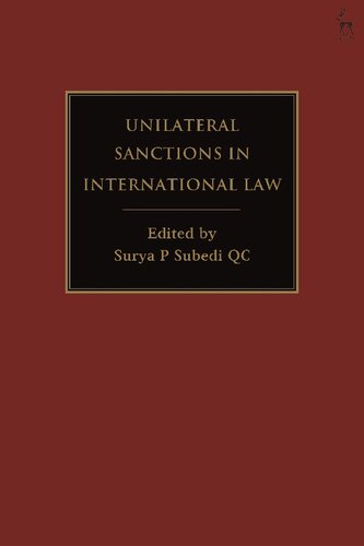 Unilateral Sanctions in International Law