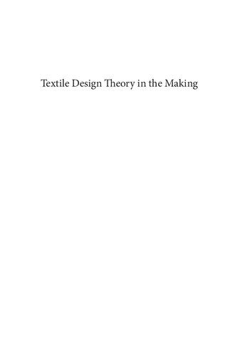 Textile Design Theory in the Making