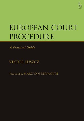 European Court Procedure: A Practical Guide
