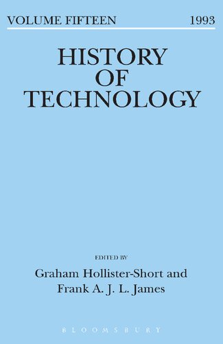 History of Technology Volume 15: Volume 15, 1993