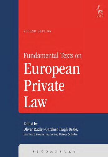 Fundamental Texts On European Private Law