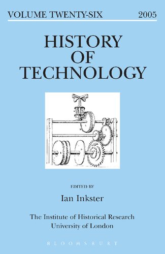 History of Technology Volume 26: Volume Twenty-six, 2005