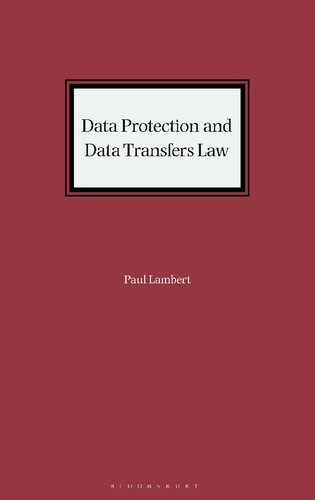 Data Protection and Data Transfers Law