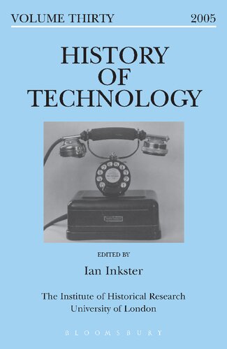 History of Technology Volume 30: Volume 30, 2011