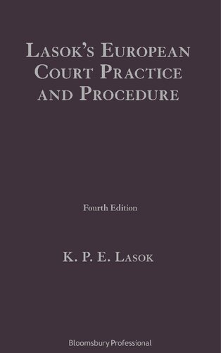 Lasok’s European Court Practice and Procedure