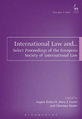 International Law and …: Select Proceedings of the European Society of International Law