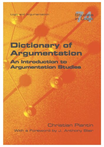Dictionary of Argumentation: A Introduction to Argumentation Studies