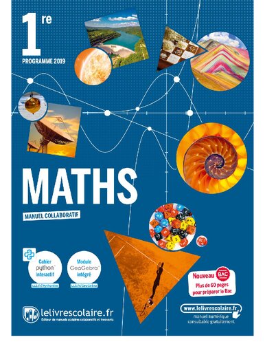 Le livre scolaire Mathématiques première