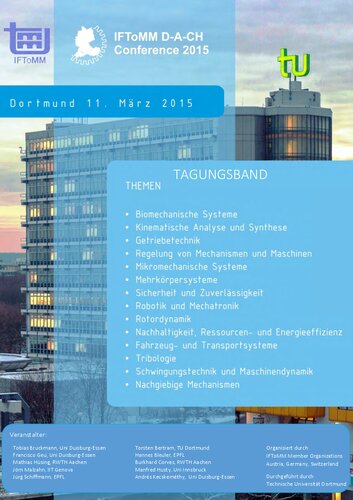Tagungsband IFToMM D-A-CH Conference 2015
