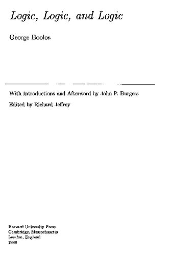 Logic, Logic, and Logic