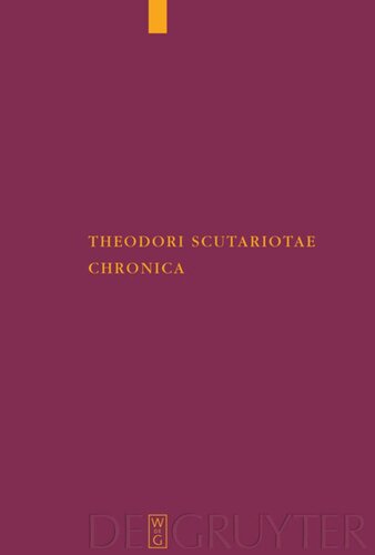 Theodori Scutariotae Chronica