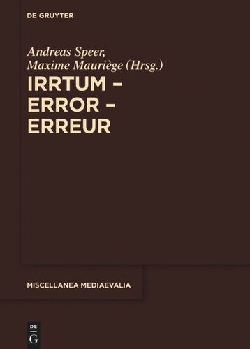 Irrtum – Error – Erreur