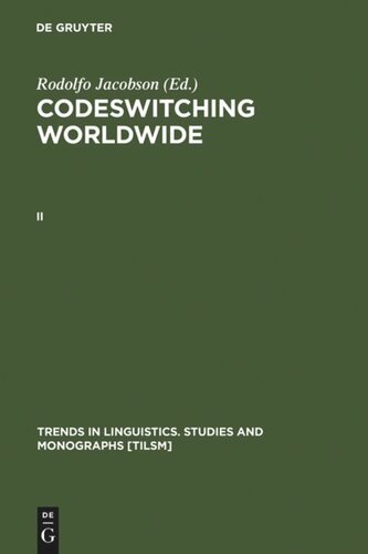Codeswitching Worldwide: II