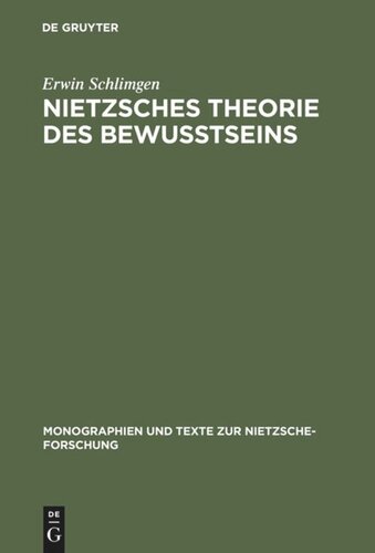 Nietzsches Theorie des Bewußtseins