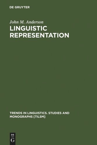 Linguistic Representation: Structural Analogy and Stratification