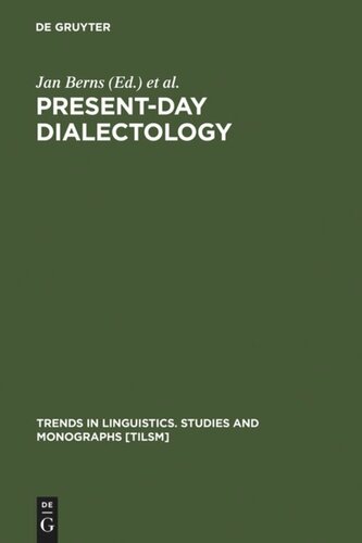 Present-day Dialectology: Problems and Findings